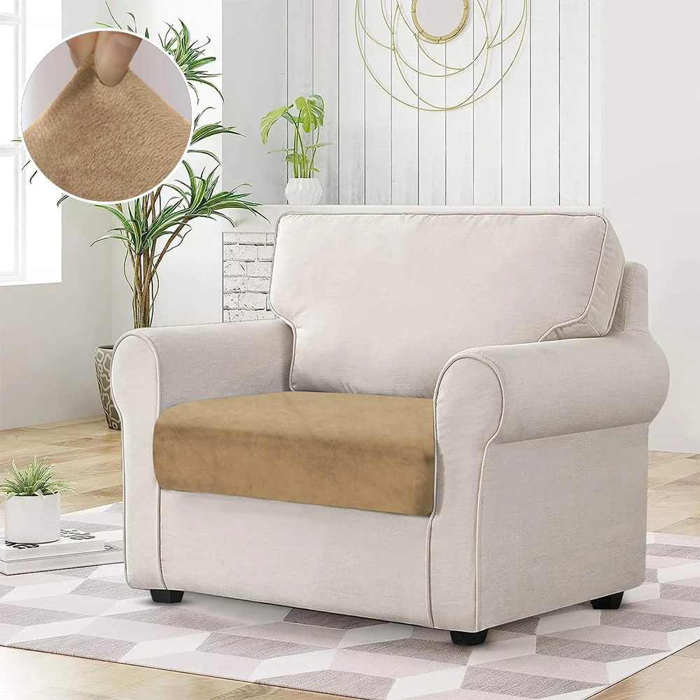 Super Soft Velvet Sofa Cover High Elastic Living Room Sofa Cushion Cover Removable Protector for Home Decor Washable Dustproof