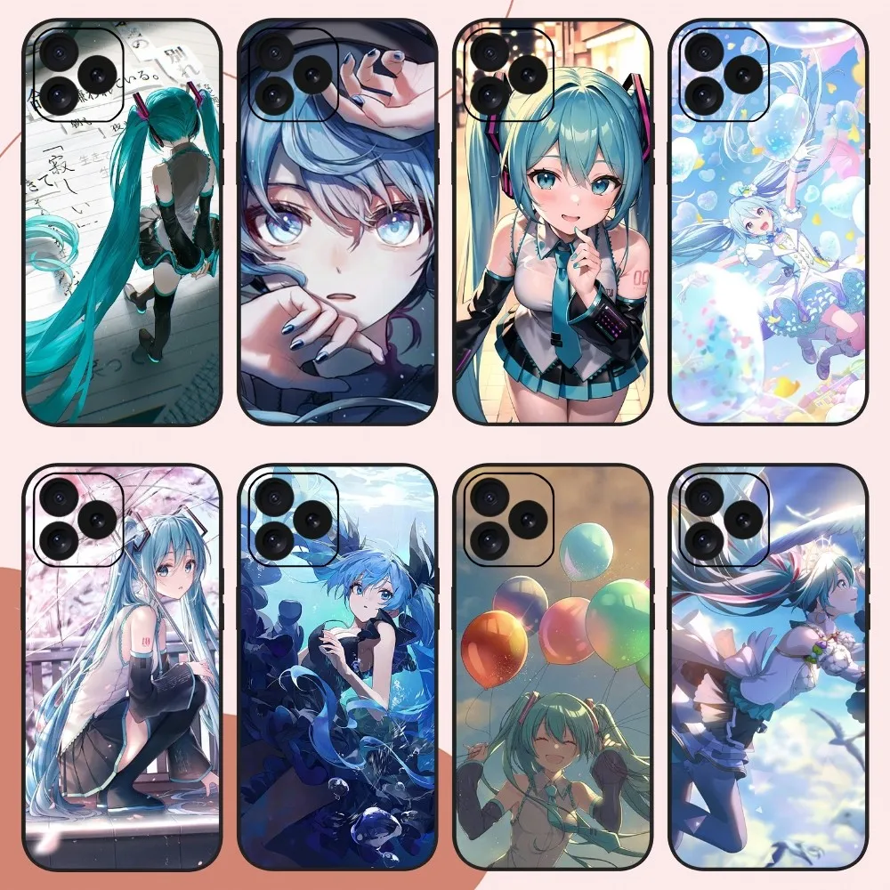 H-Hatsune M-Miku Phone Case For iPhone 14 15 8 11 12 13 XS Mini X XR PRO MAX Plus Cover