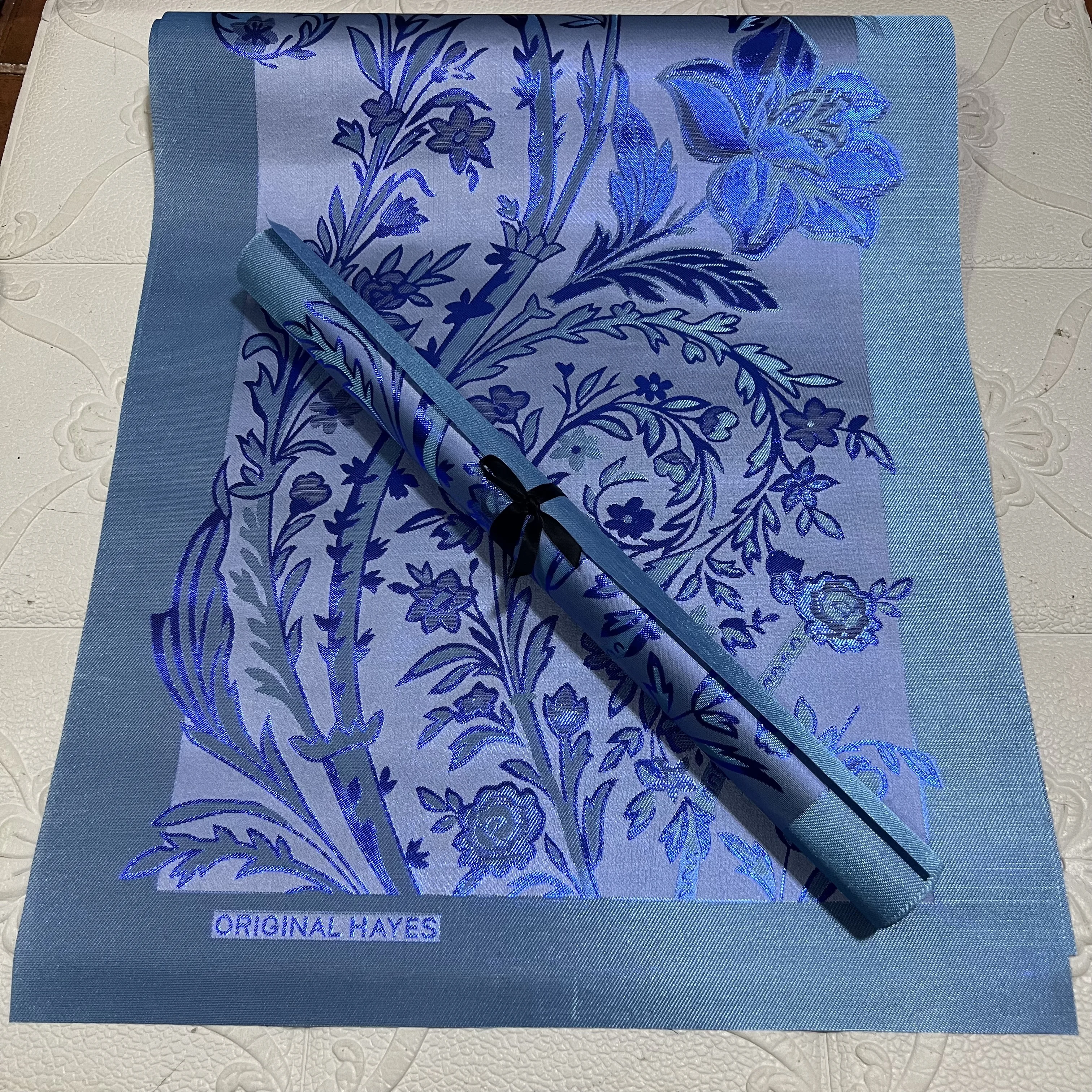 3D Embroidered Sego Gele Hayes Original Headtie Wrapper Fabric High-Quality Print Fashionable Wedding Accessory 2Pcs/Bag