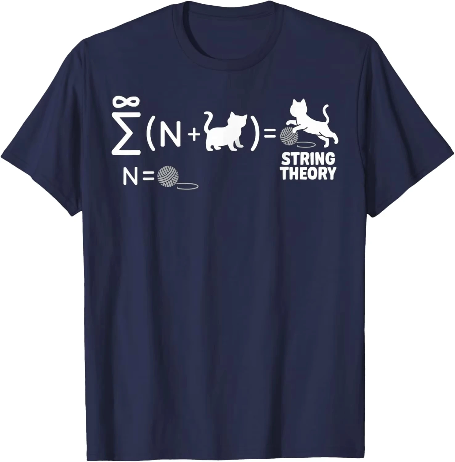 String Theory Quantum Physic Physicist Schrodinger's Cat T-Shirt Funny Casual Cotton Graphic T Shirts Camisas Streetwear