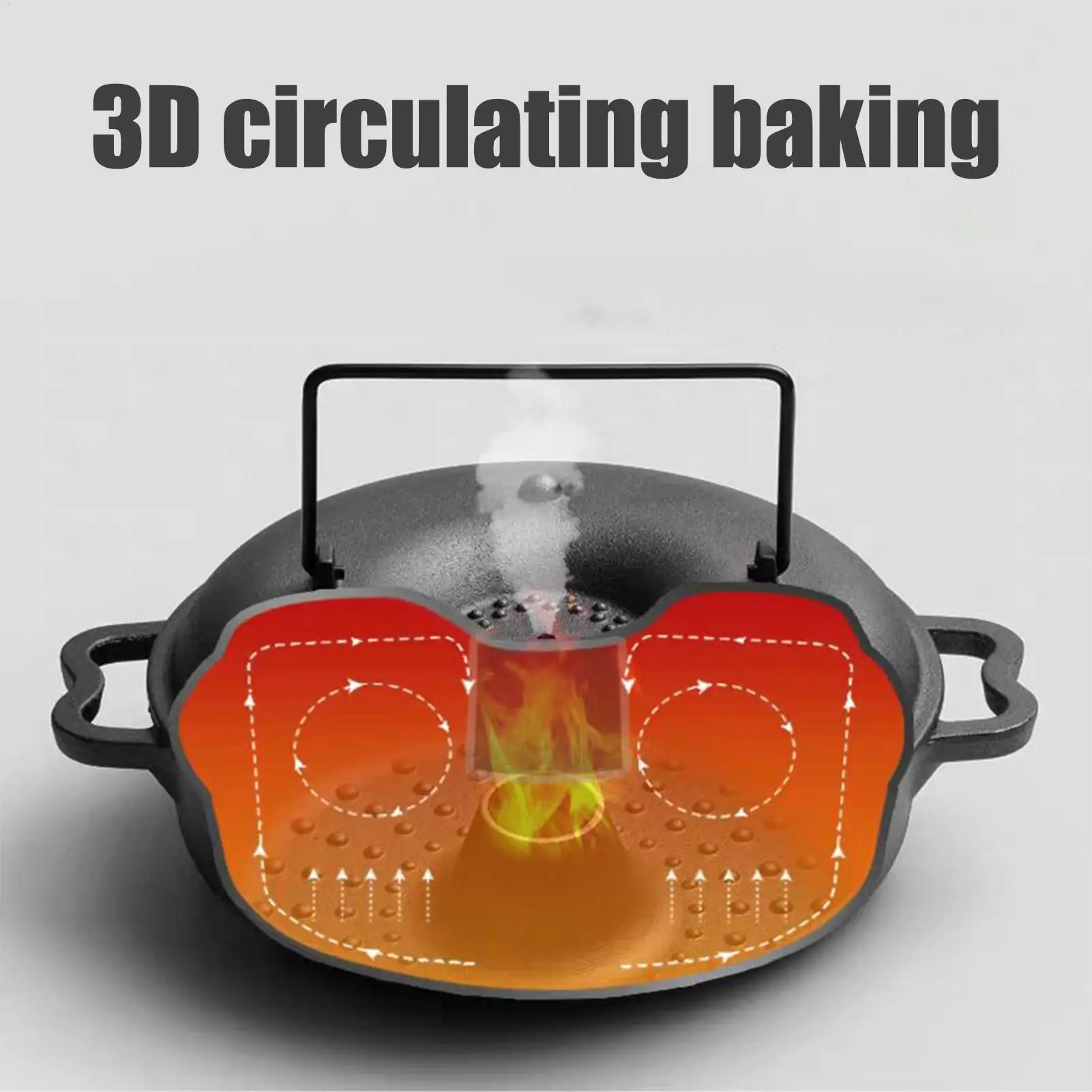 

Oven Roaster Pan With Lid Iron Sweet Potato Roaster With Clip Gloves And Lid Cooking Pan For Oven Stove Home Kitchen Sweet