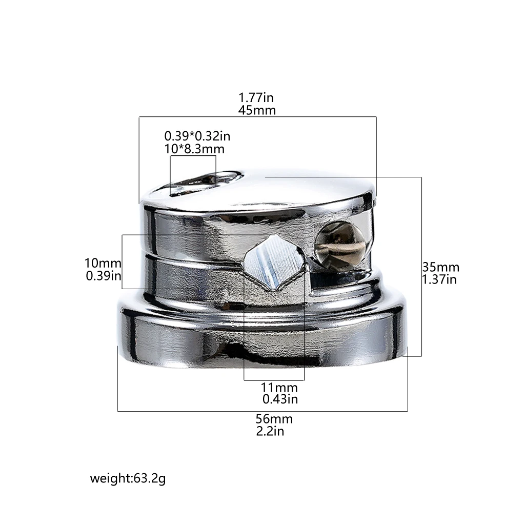 Professional Silver Drum Hardware Connector - Rack Clamp for Drum Stand Assembly