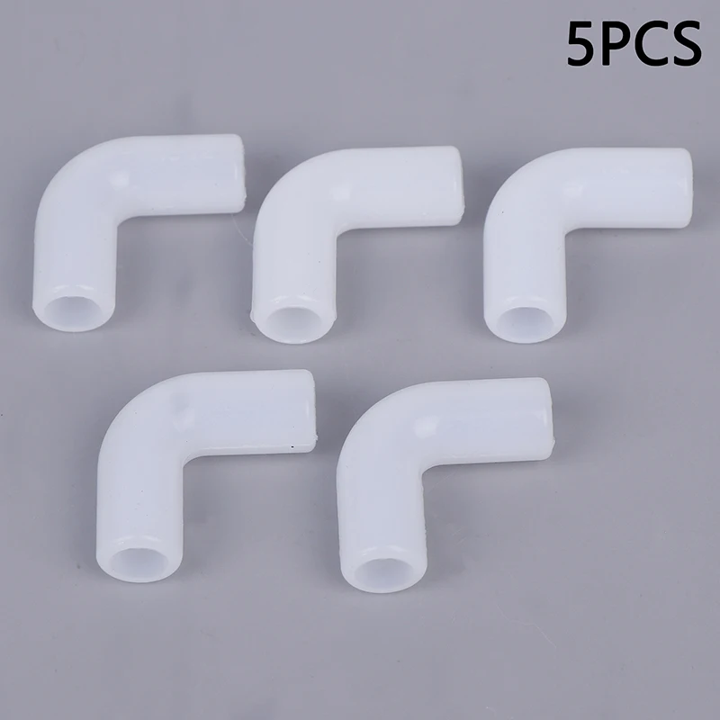 5pcs Silicone Elbow Flexible Repair Joint Hard Tube Soft Connector Elastic Right Angle Rubber Coupling for Garden Irrigation