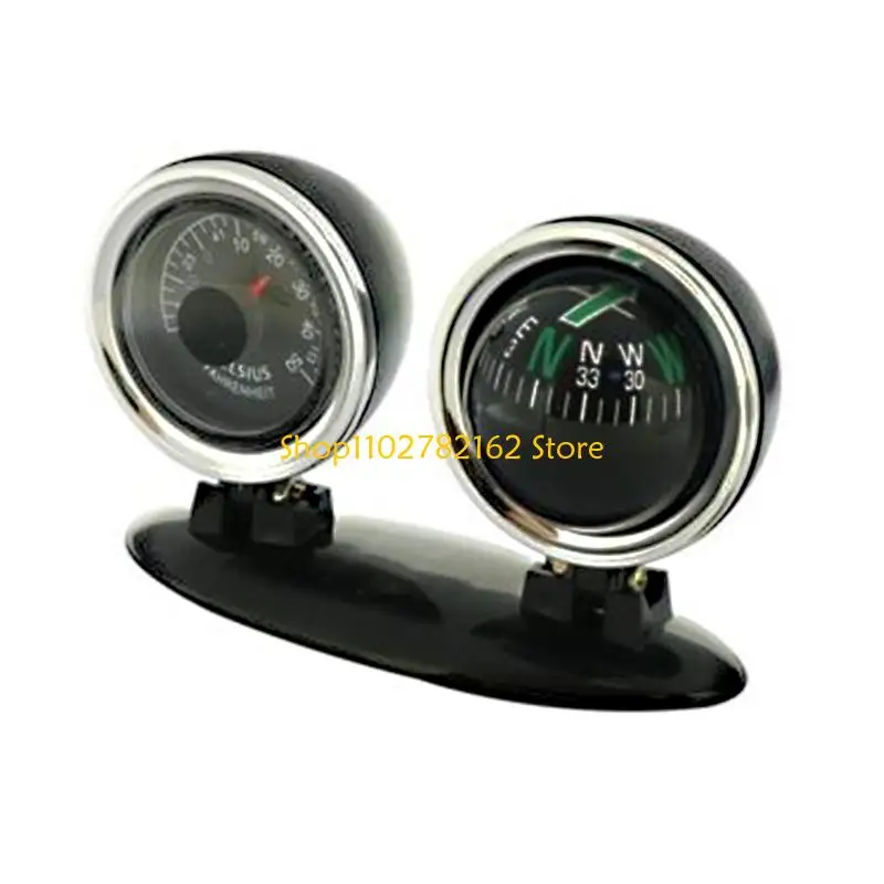 

547B Reliable Car Compasses Thermometers Dashboard Guide Ball Accessories For Travel
