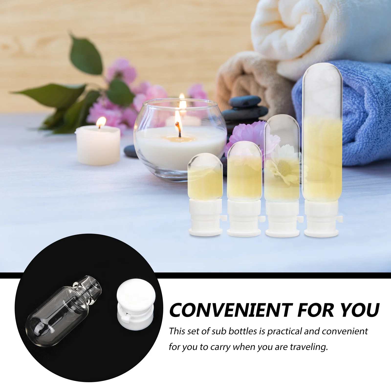 20Pcs 빈 유리 병 리필 용기 투명 미니 2Ml 3Ml 5Ml 10Ml 누출 방지 소형 여행용 병