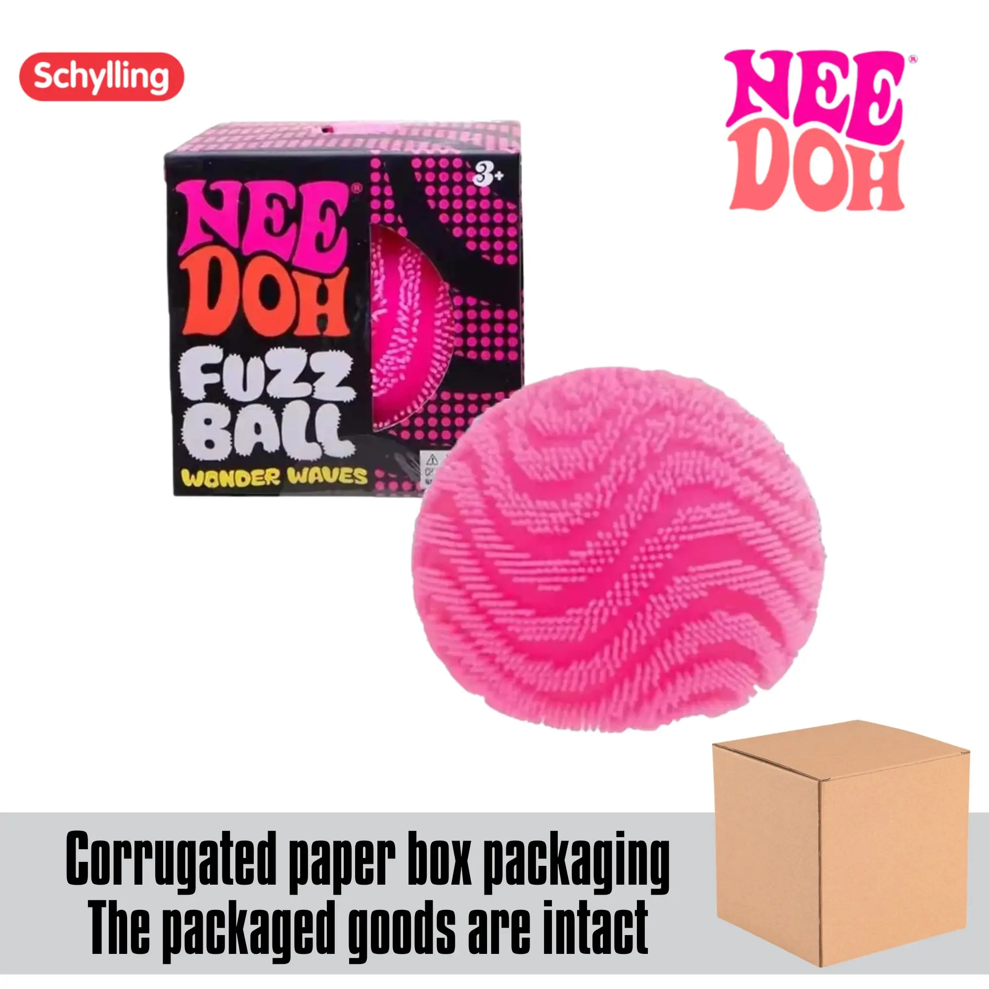 Needoh Nice Ice Baby Fidget Cube Set 4er-Pack Super Solide Squish Sensorische Spielzeuge Ungiftige Quetschspielzeuge für ADHS und Autismus Geschenk