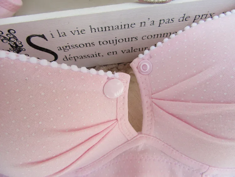 B C D 컵 임산부 수유 브라, 모유 수유 브라, 임산부 모유 수유 의류, 면 푸시 업 속옷