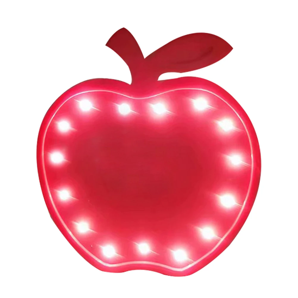 โคมไฟตั้งโต๊ะ LED รูปทรงแอปเปิ้ล สำหรับห้องนอน ตกแต่งบ้าน