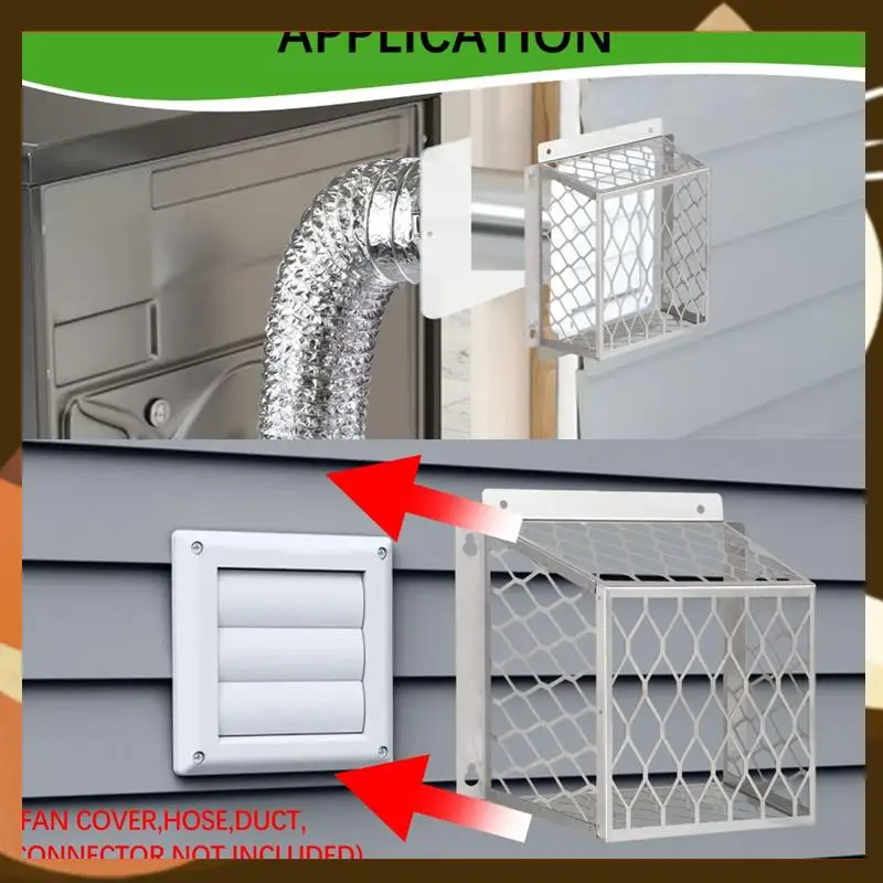 

Hot Dryer Exhaust Guard Vent Cover,Dryer Vent Bird Guard For 3 To 4 Inch Fan Cover, Stainless Steel Ventilation Bird Cage