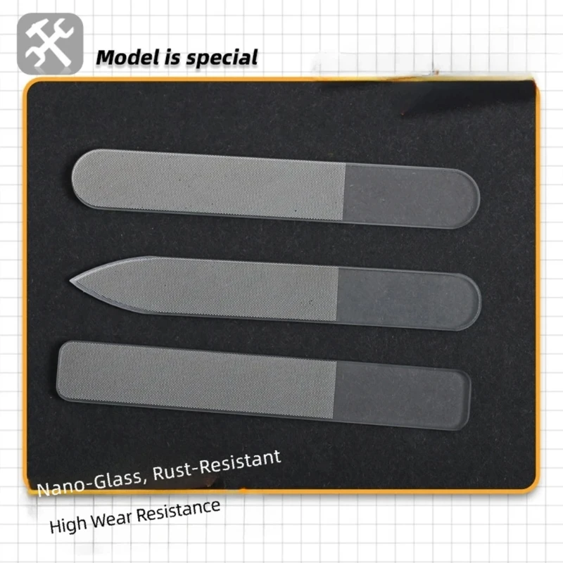 Glass Model Polishing File for Seam Cleanup Detail Sanding Tool Edges Trimming
