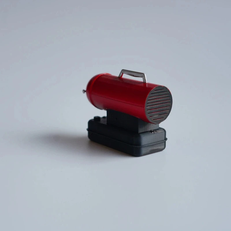 Universal 1/10 RC Cosmetic Decor Parts, Miniature Diesel Radiator Model & Fuel Heater Scale Model for RC Scene Decoration