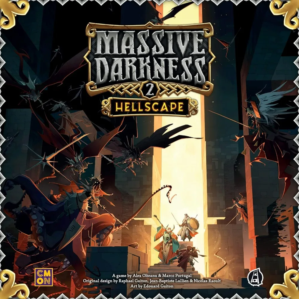 Massive Darkness 2 Hellscape Board Game | Tabletop Miniatures Game  Cooperative Strategy Game for Adults and Teens