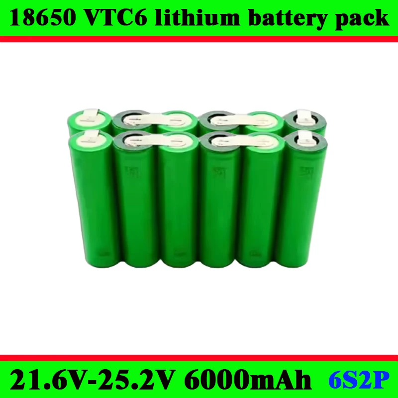 

Аккумуляторная батарея 18650 VTC6 3000мАч/6000мАч, высокотоковая 30А, литий-ионная, перезаряжаемая, для электросамокатов и электроинструментов