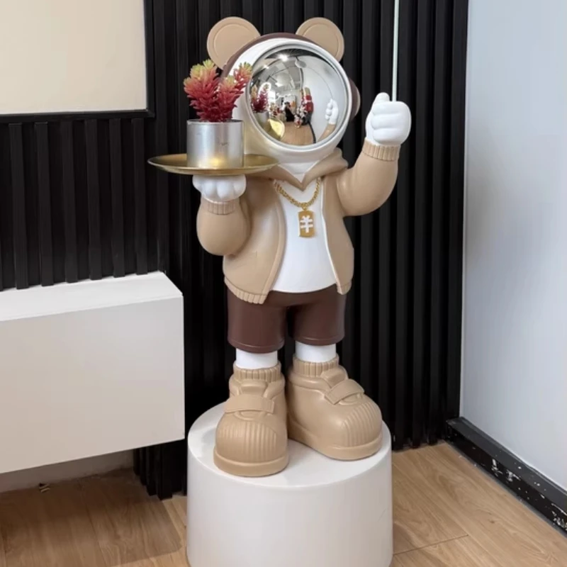 

Violent Bear Floor Ornaments Living Room TV Cabinet Speaker Piggy Bank Astronaut Home Decor Housewarming Gift