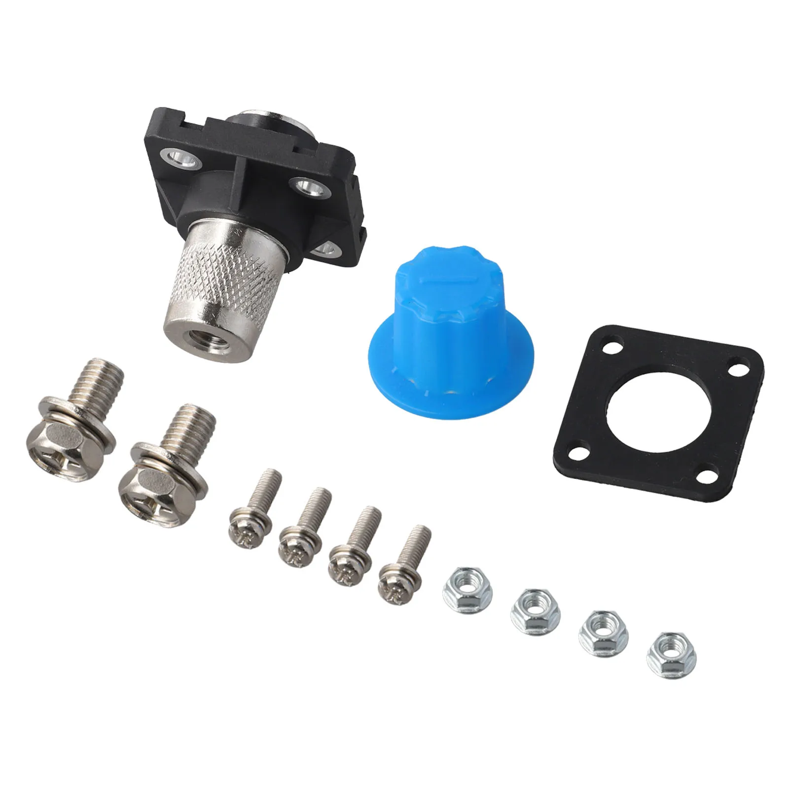 Copper 250A Energy Storage Battery Terminal with Nickel-Plated Connector and for snap-on Dust Cover for Safe High-Current Use
