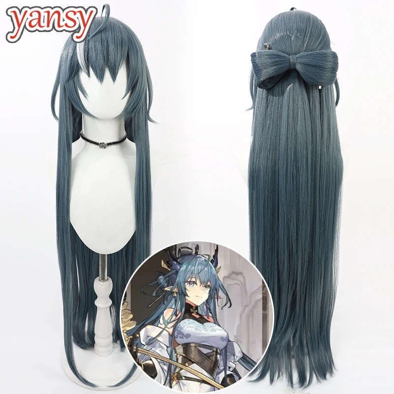 parrucche-sintetiche-coolwig-per-cosplay-di-ling-con-fiocco-parrucca-lunga-100-cm-liscia-blu-scuro-misto-bianco-resistente-al-calore-per-il-gioco-arknights