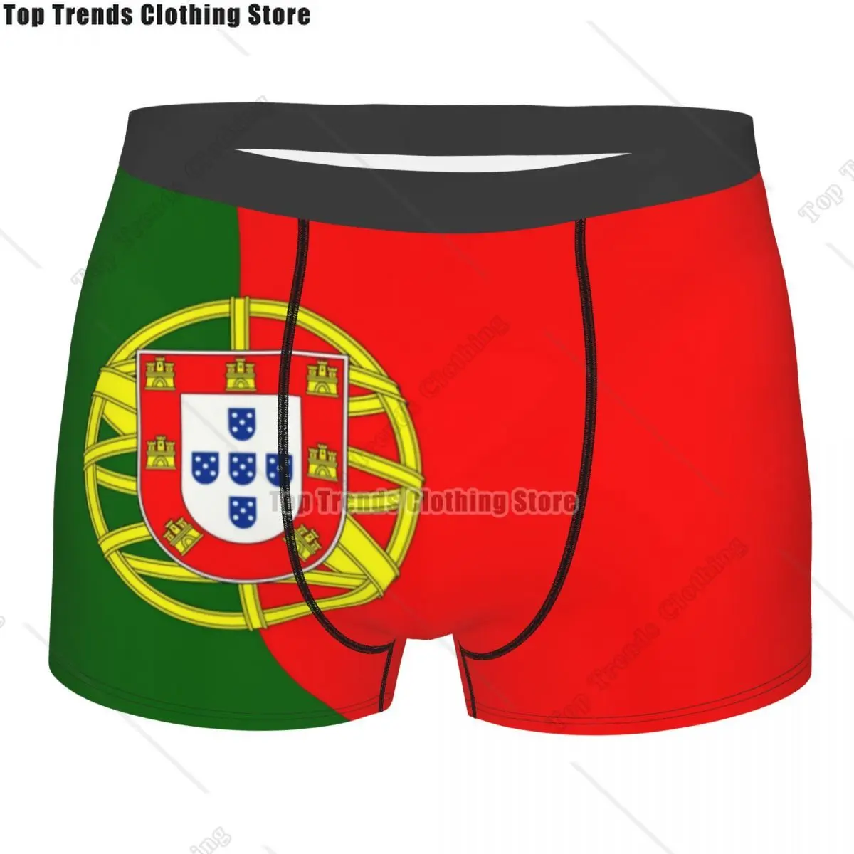 Male Fashion Flag Of Portugal Underwear Portuguesa Patriotic Boxer Briefs Soft Shorts Panties Underpants