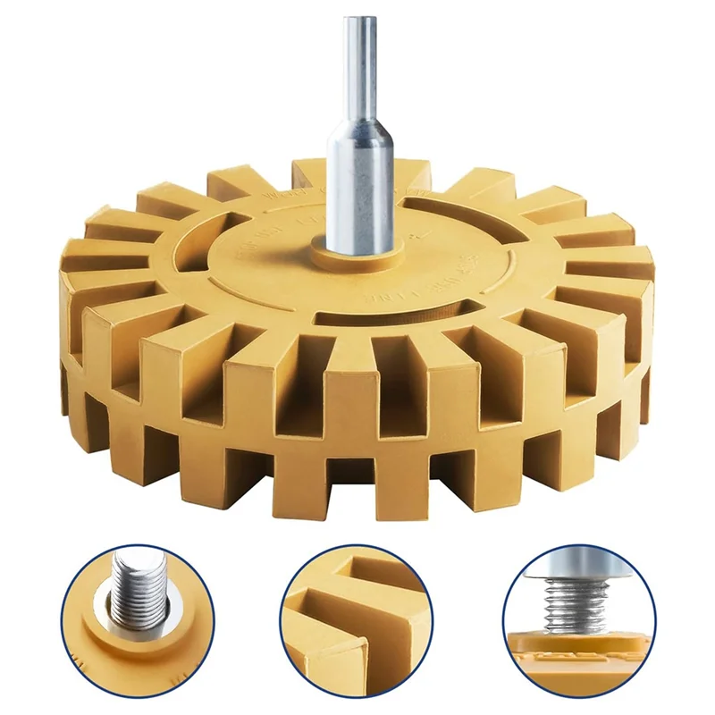 N10R-Decal Remover Eraser Wheel Rubber Eraser Wheel Wheel Remover Disk Eraser Wheel Tool Kit For Car
