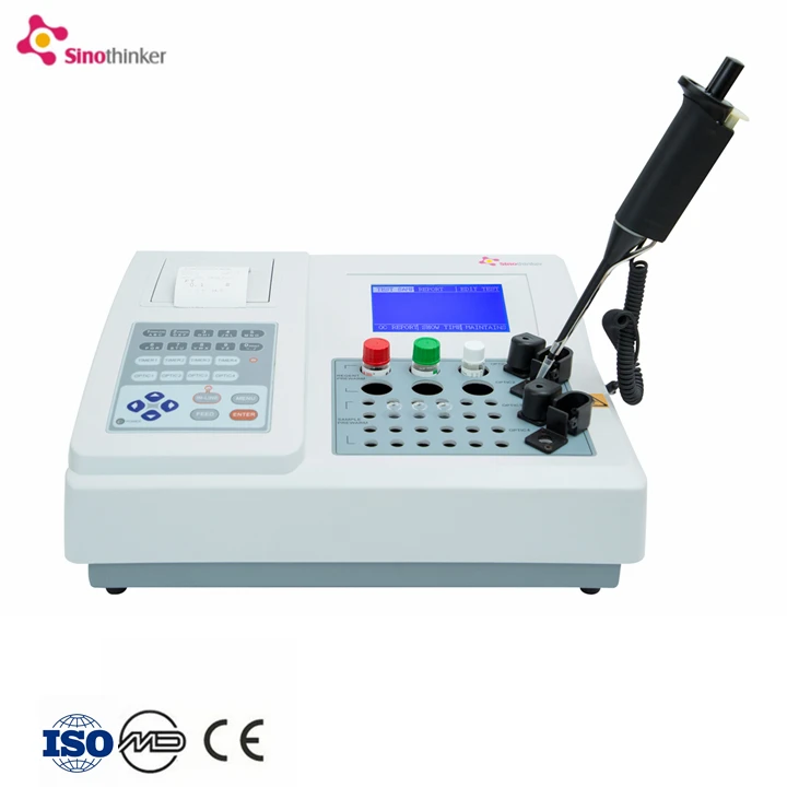 

Manufacturer Clinical bloo Test Machine Coagulation Analyzer Medical Device 4 Channel bloo Analysis System