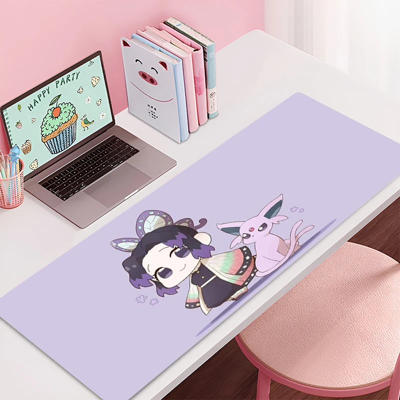 Gaming Mouse Pad Demon Slayer Accessories Office Gamer Keyboard Desk Mat Non-Slip Laptop ground mat Large PC HD carpet Mousepad