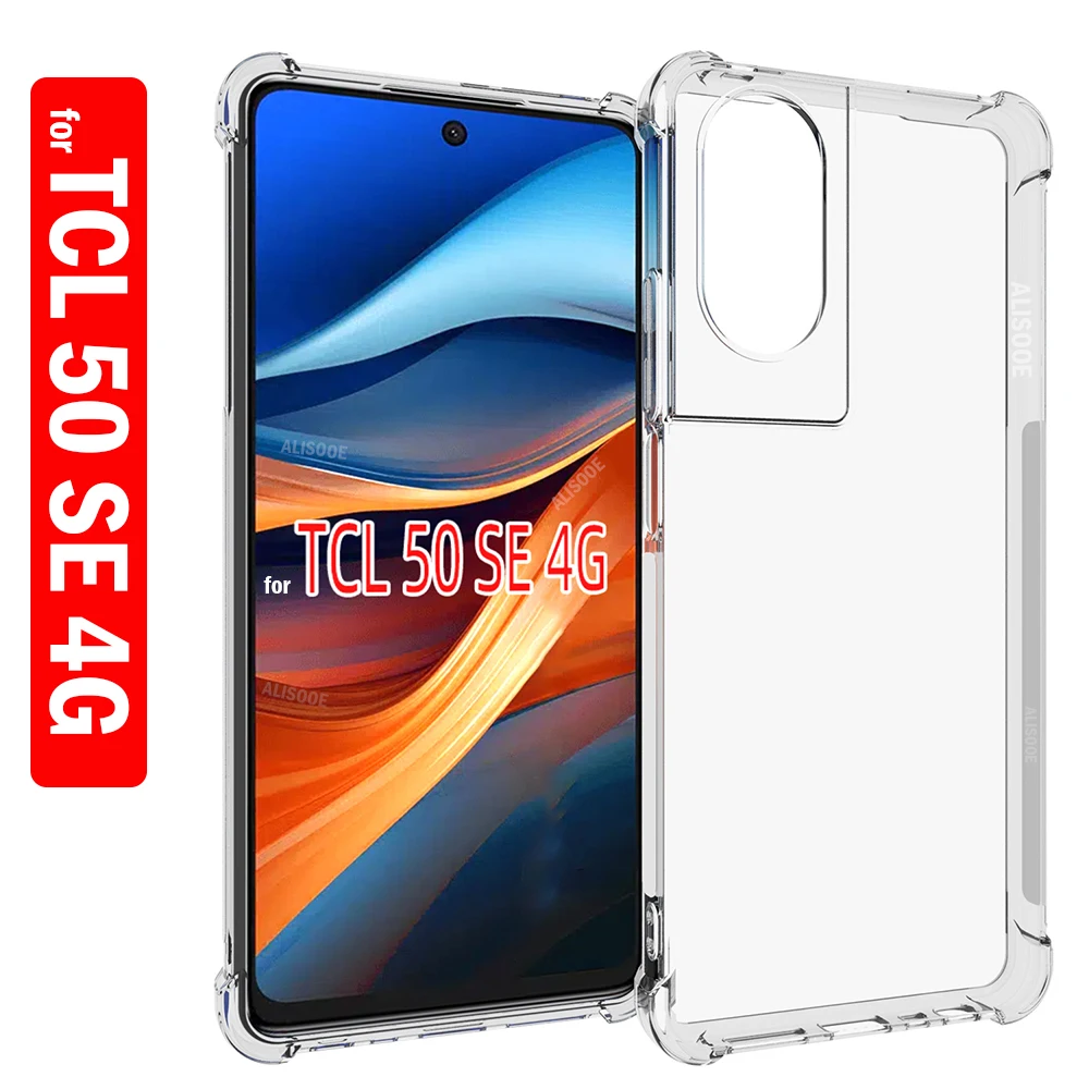 HD Transparent Funda for TCL 50 SE 4G Case Ultra Thin Clear Soft Protective Cover for TCL 50 5G 501 505 4G Capa