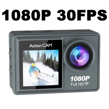 1080P Action Camera 30FPS 2&quot; IPS Screen 170° Wide Angle WiFi Sports Video Camera Underwater 30M Waterproof for Vlog