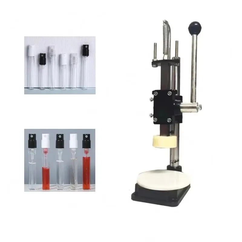 Lid Snap-on Plastic Sprayer Crimp Tool Manual Capping Machine Perfume Sample Vial Sealer Mini Bottle 2ml 3ml 5ml