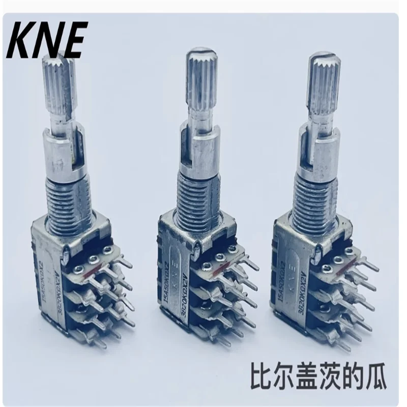 1 PCS KNE Korean quad double axis double adjustment precision potentiometer 15A50K Ω× 2 3B20K Ω× 2V, shaft length 27mm