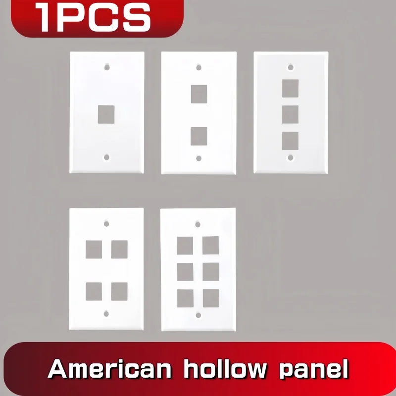 1PCS White setoKeystone jack 115 70mm American panel double-port information panel network module