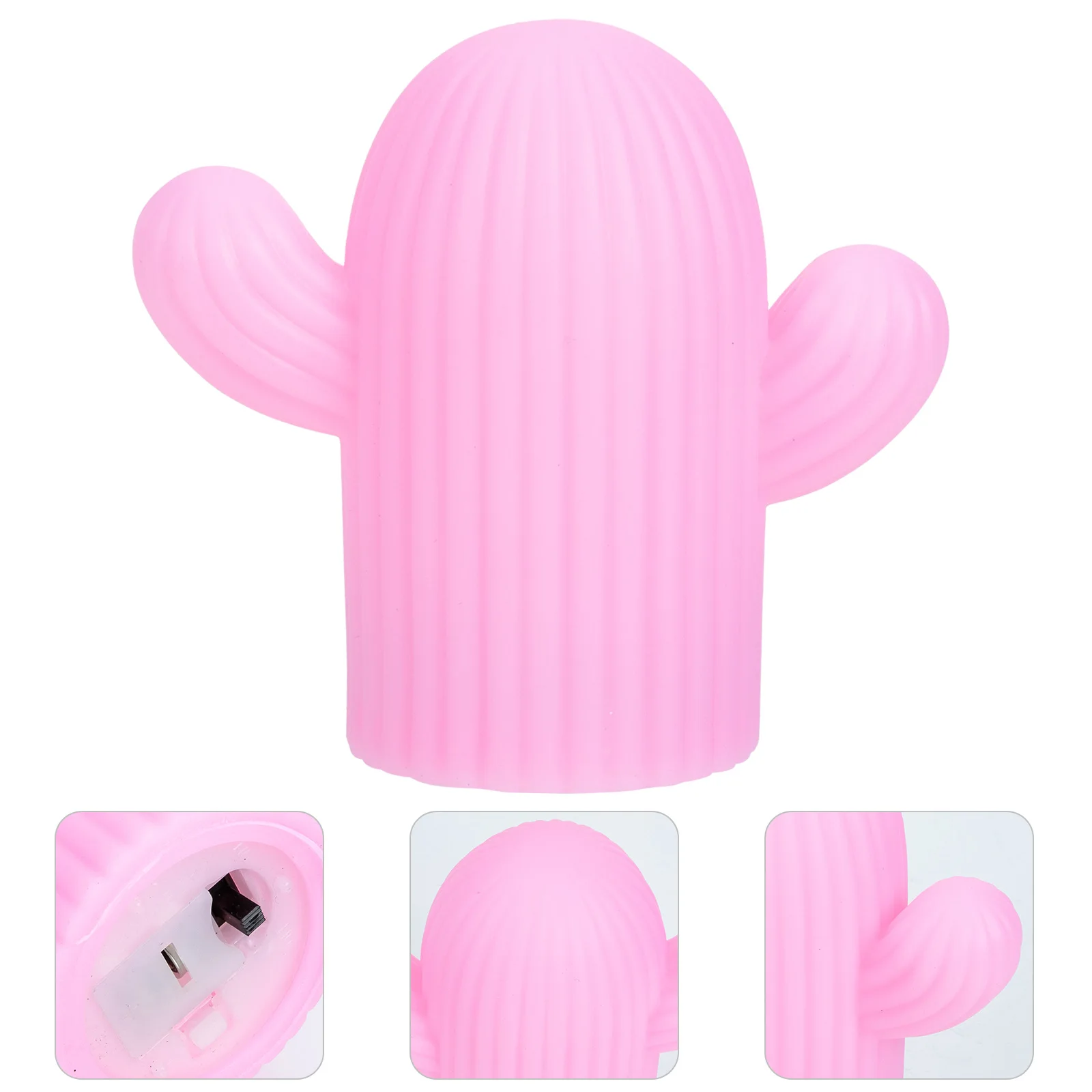 

2pcs Cactus Night Light Small Bedside Lamp Luminous Night Light Decor Photo Prop Atmosphere Bedroom Bar Shop Home