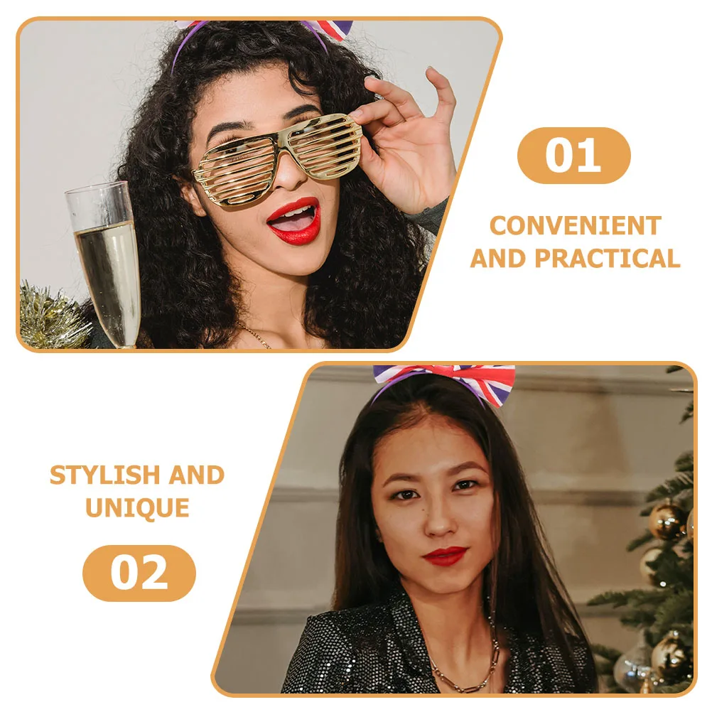 

2pcs Bowknot Hairhoops Uk Flag Pattern Masquerade Party Headbands For Women Girls Festival Costume Accessories Bow Headbands