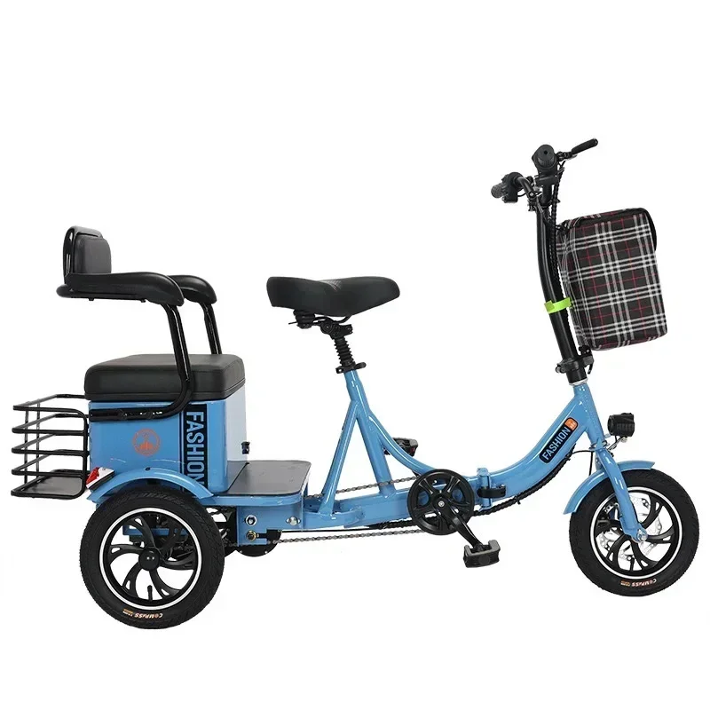 2024 Adult Electric Scooter 48V20AH Lithium Battery Electric Bicycle Elderly Walking Men and Women 3-Wheel Electric Bicycle