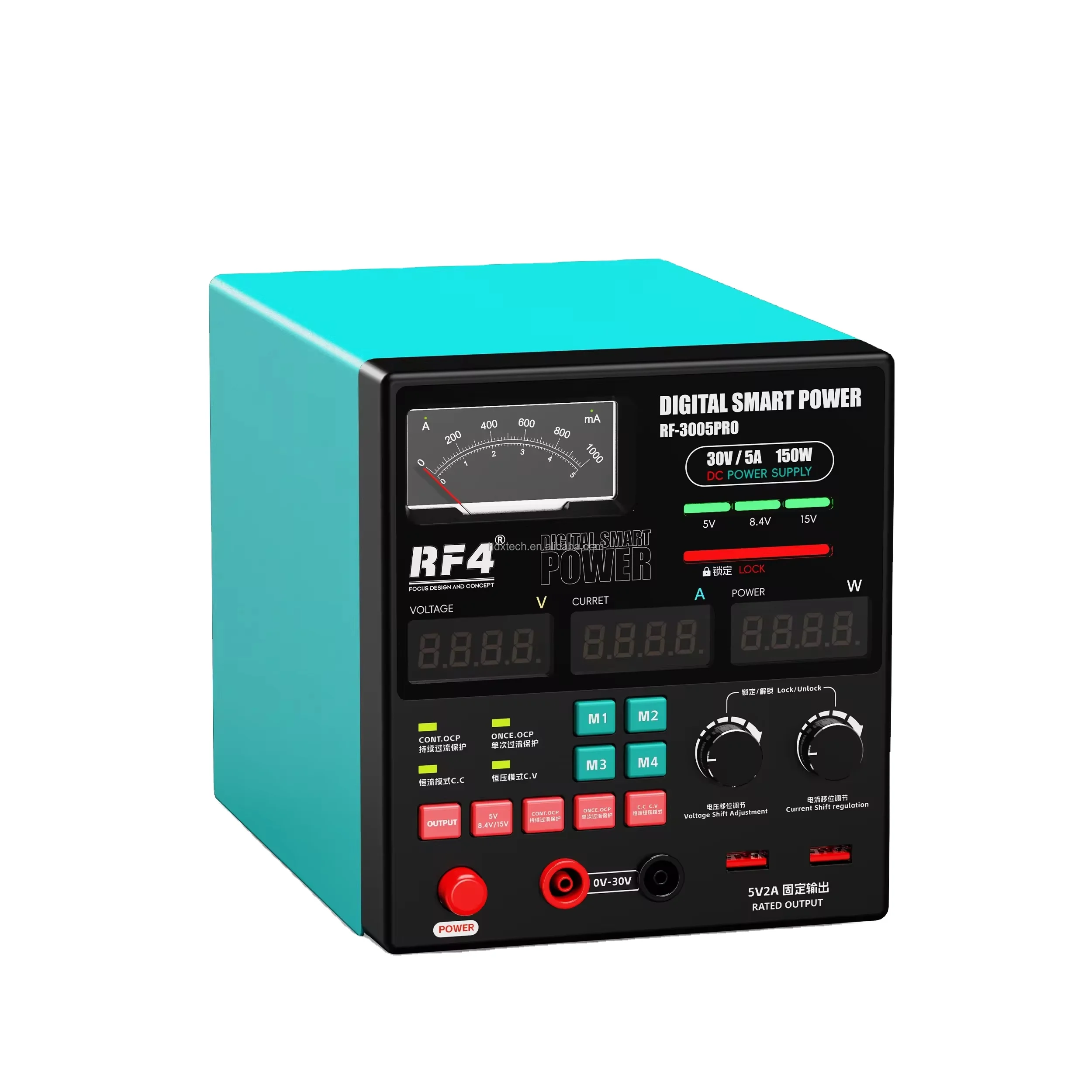 RF4 RF-3005D RF-3005PRO Mobile Phone DC Power Supply Regulator Phone Sensing Automatic Mechanical Ammeter