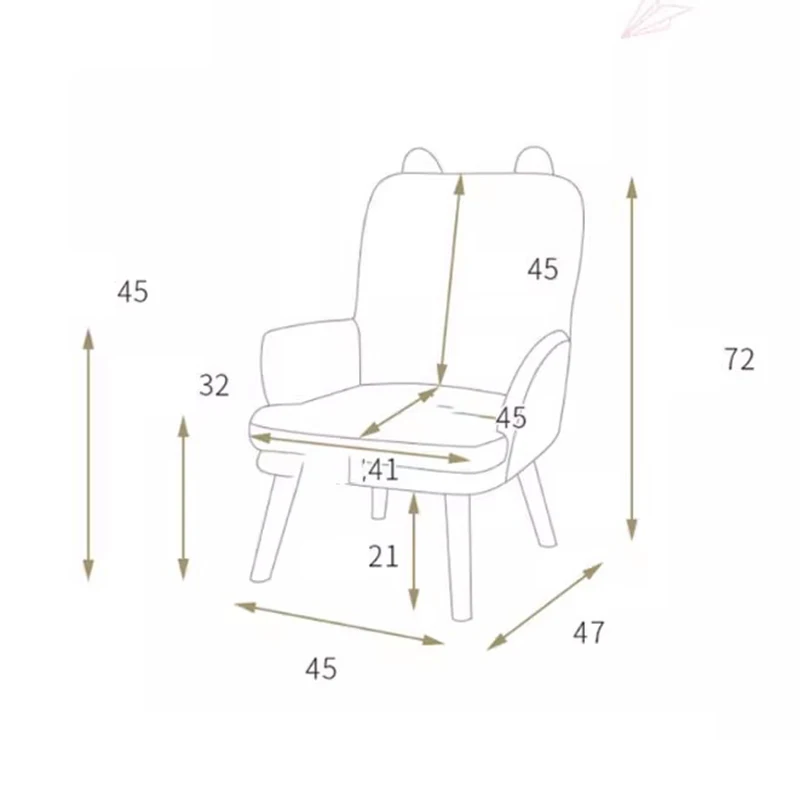 Poufs 소파 아기 공부 라운저 싱글 안락 의자, 어린이 게이머 침실 디자인, 딸기 카나페, 유아 가구, 미니 JGY