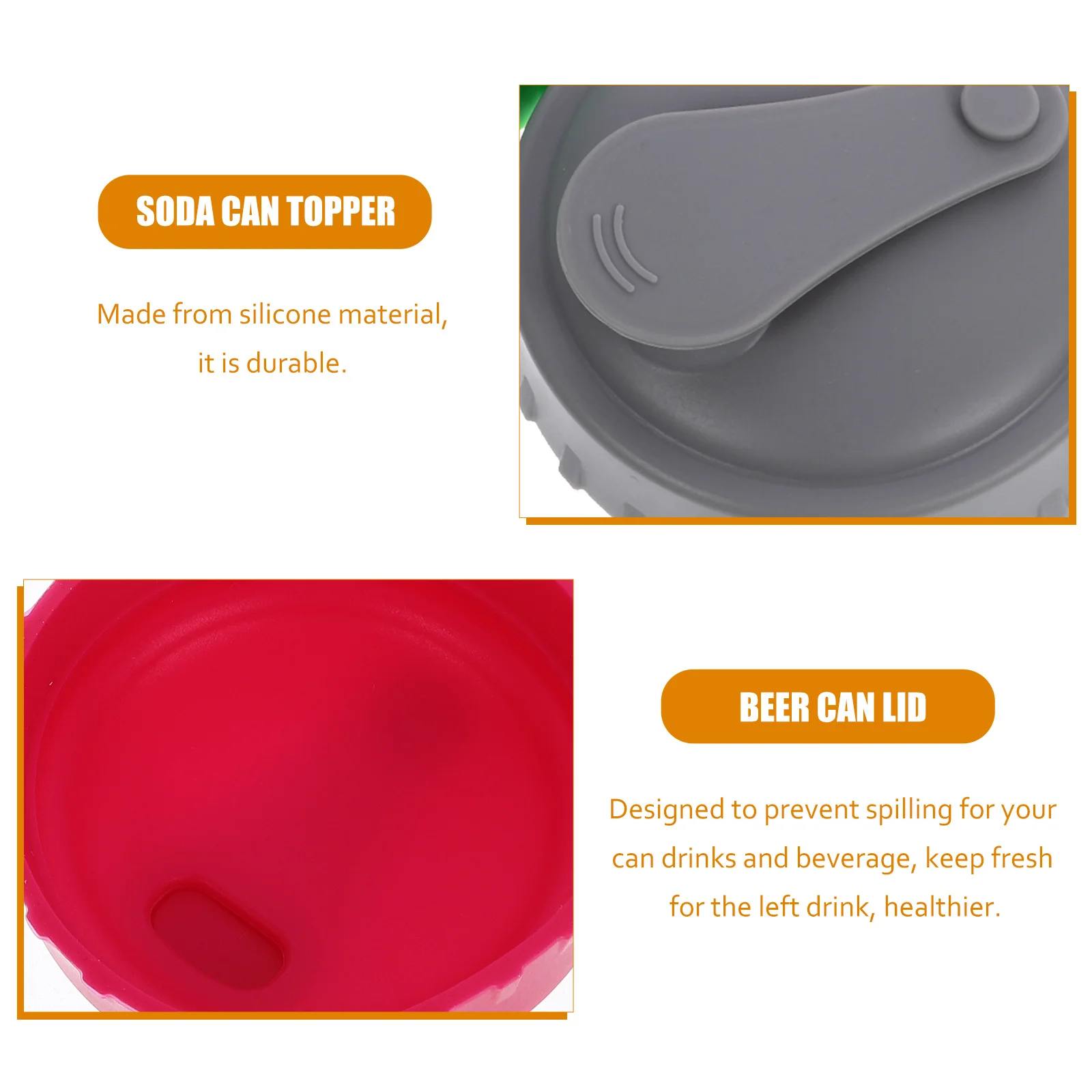 

3Pcs Beverage Can Caps Silicone Drink Lid Protector for Canned Drinks Easy to Use and Identify with Multiple Colors