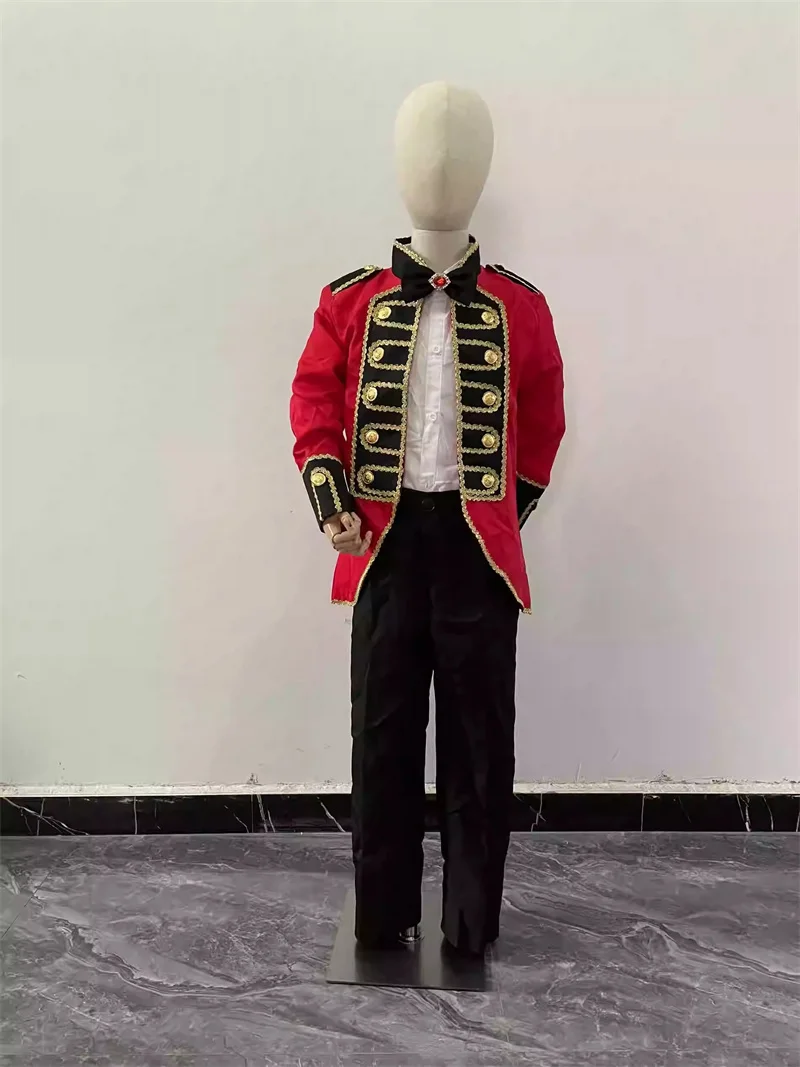 Kid Boy Medieval Court Prince Costume Boys King Cosplay Fancy Dress Tuxedo Suit Carnival Cosplay Costume Birthday Gift
