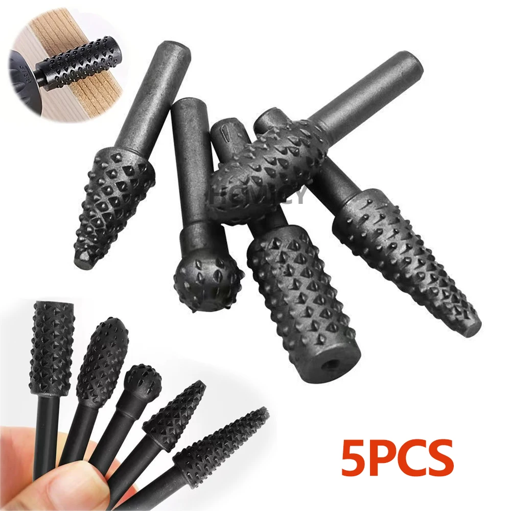 

5PCS 1/4'' Practical DIY Drill Bit Set Carpentry Cutting Tools Carving Tool for General Building & Engineering Power Tools