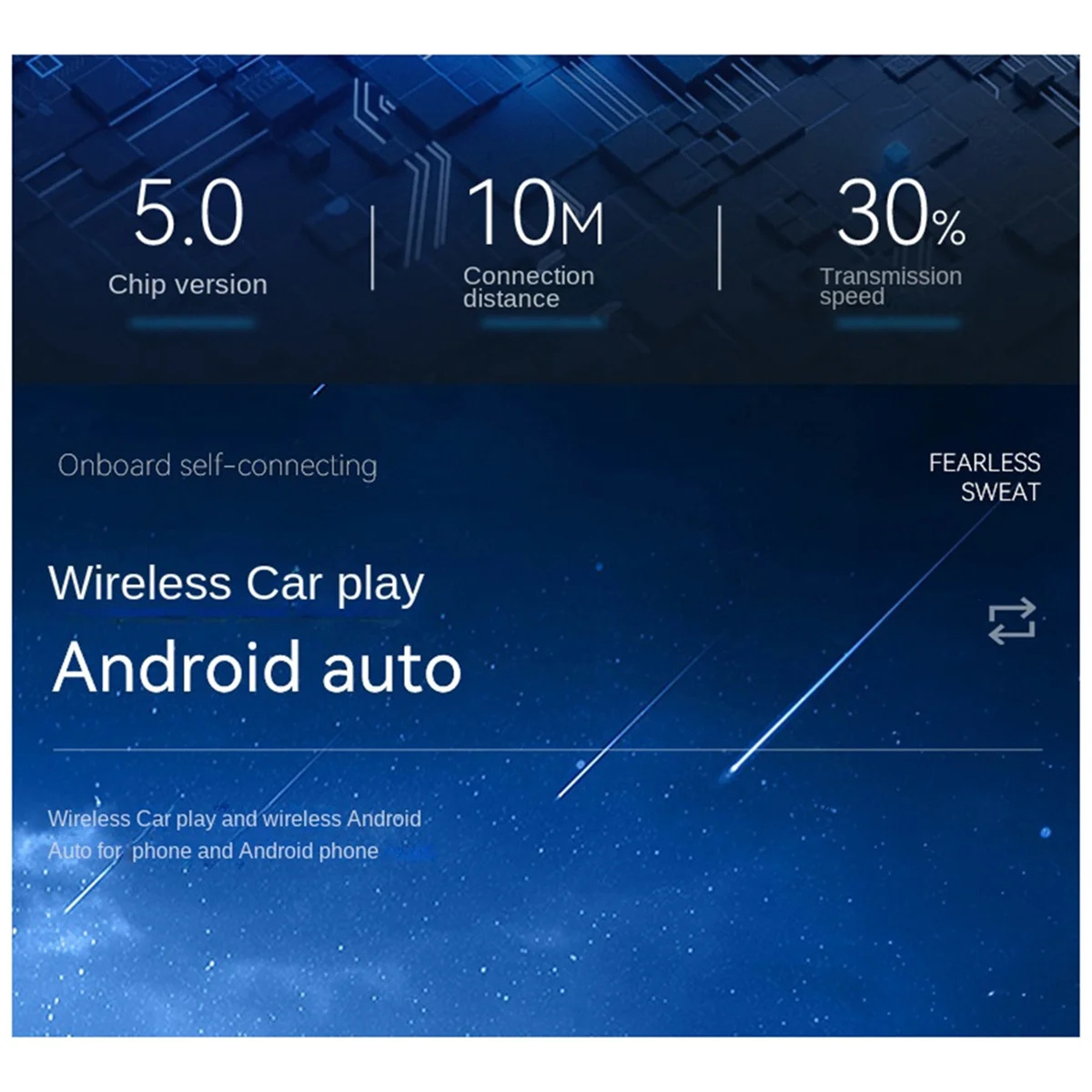 LSJD 2-in-1 CarPlay Box Android Auto draadloze CarPlay-converter Auto Android Smart Box draadloze adapter Auto-adapter