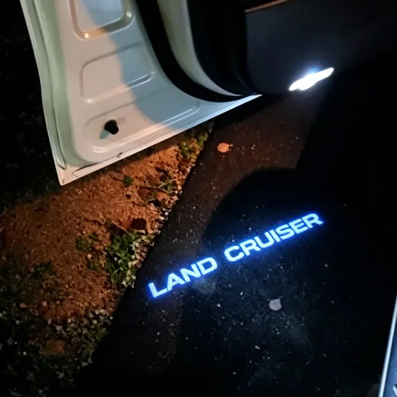 LED Car Door Welcome Lights Ghost Shadow Courtesy Lamp HD Projector Accessories For Land Cruiser LC300 2007-2019 Car Accessories