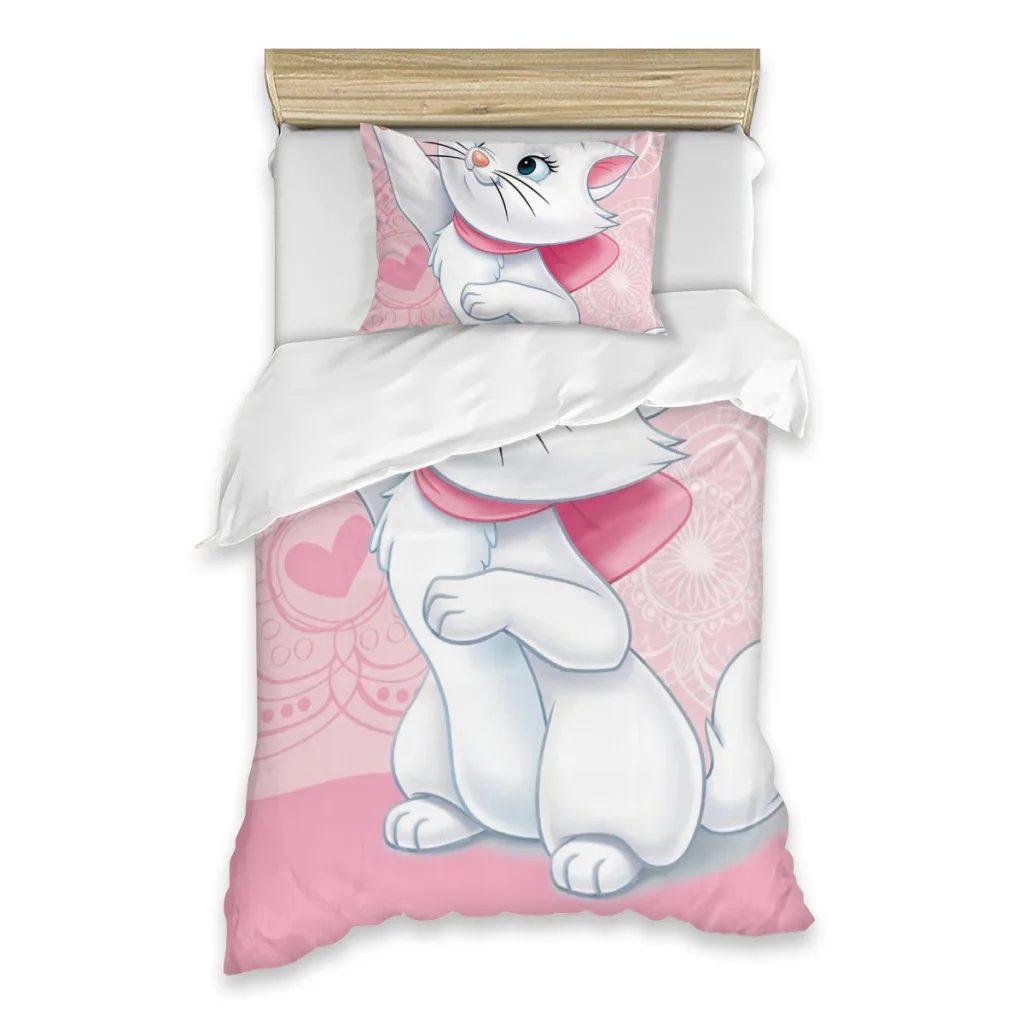 Disney Marie Disney Marie Single Bed Sheets Set  Complete Case Single Linen Quilt Cover