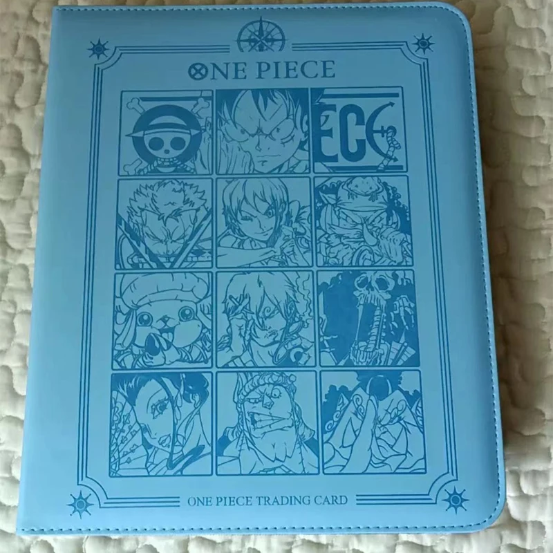 Anime One Piece Nine-Square Box Collectible Card Book Tony Tony Chopper Sanji Brook Christmas Birthday Gift Children\'s Toys