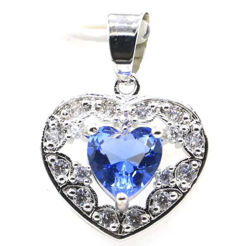 Buy 4 Get 1 Free 26x17mm Stunning Pink Raspberry Rhodolite Garnet Violet Tanzanite CZ Women Silver Pendant