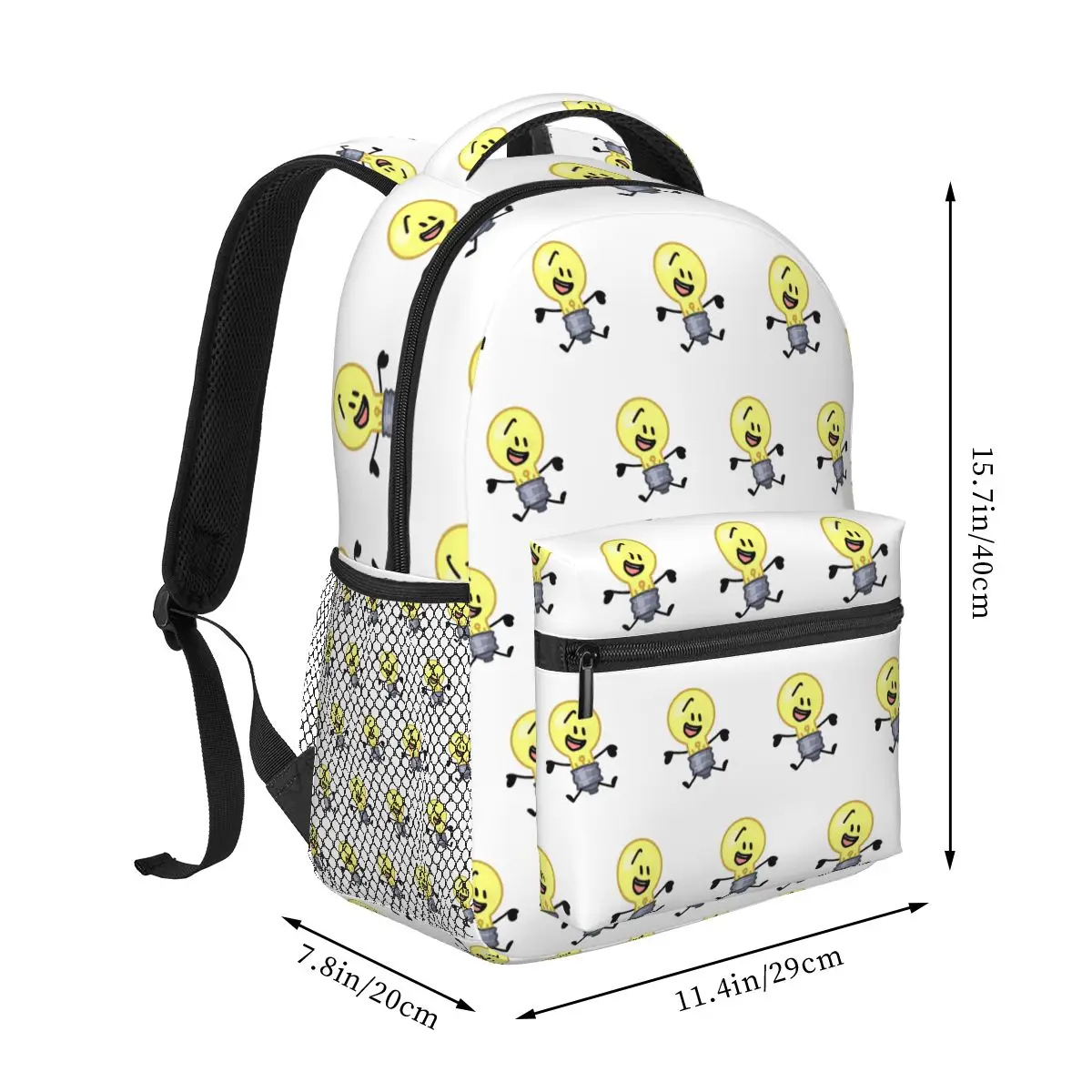 BFDI Inanimate Insanity , All Characters Student Backpack School Bag Travel Daypack for Men Women Fashion Bookbag Shoulder Bags
