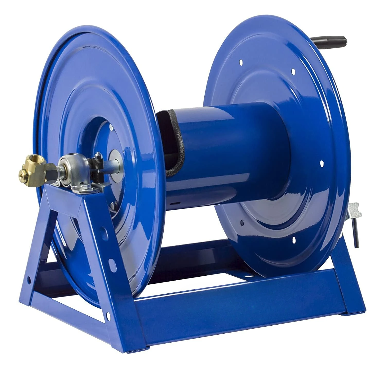 1125-5-175 Steel Hand Crank Hose Reel - 3,000 PSI - Holds ¾” x 175' Length Hose - Perfect for Air Compressor, Garden, P