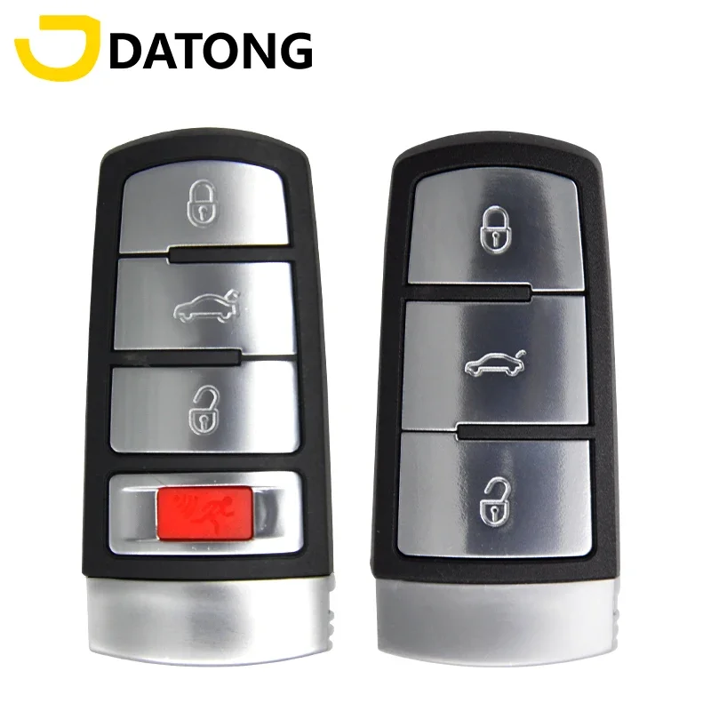 

Datong World For VW Auto Smart Card Key Case Fit Magotan Passat CC Keyless Cover Shell 3/4 Buttons