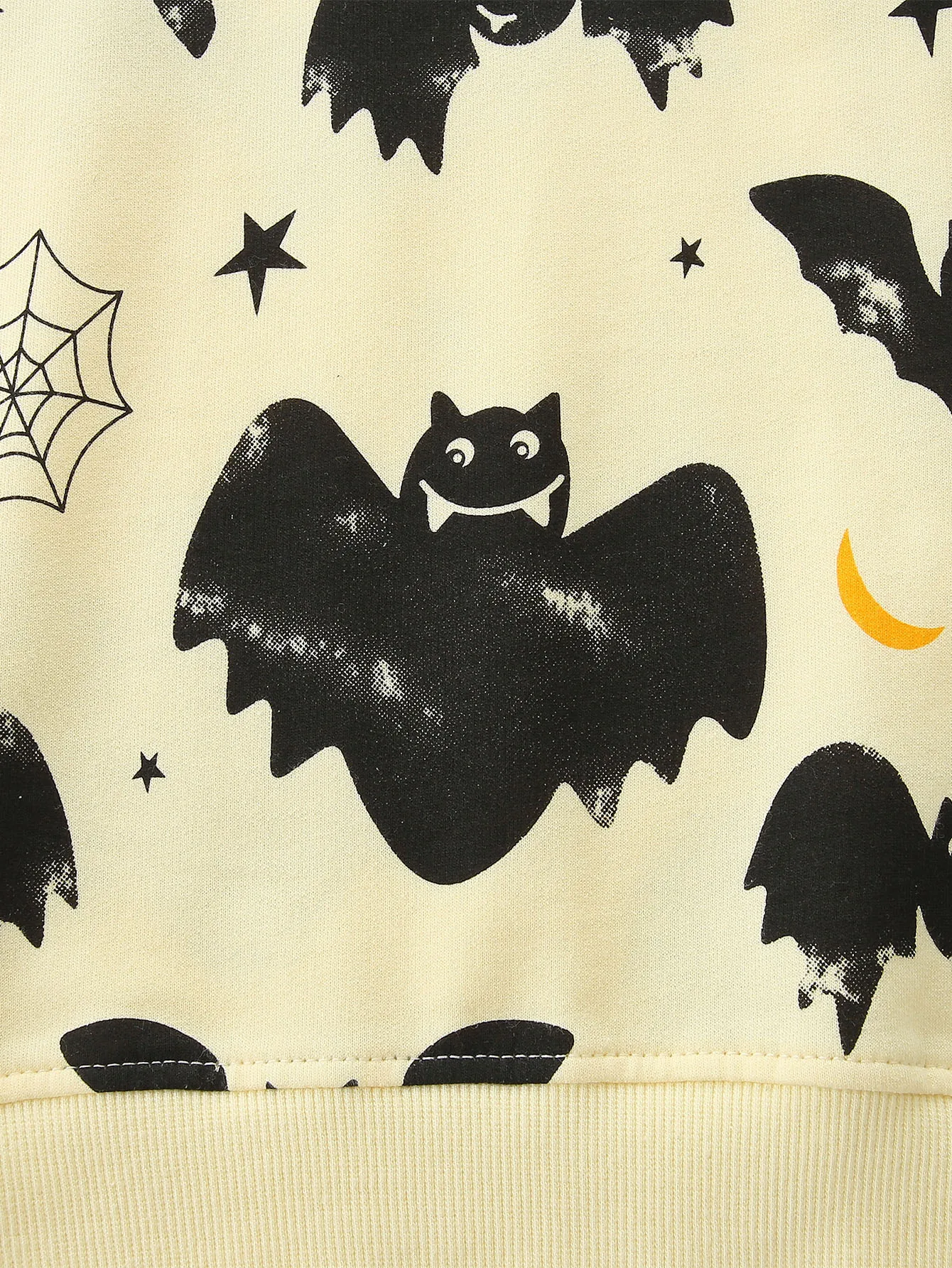 TUONXYE Jungen Baumwoll-Sweatshirt mit Halloween-Kürbis- und Fledermaus-Motiv, Rundhalsausschnitt, lange Ärmel, Pullover, lässige Herbstoberteile für Kinder, Herbstkleidung. – Detail 7