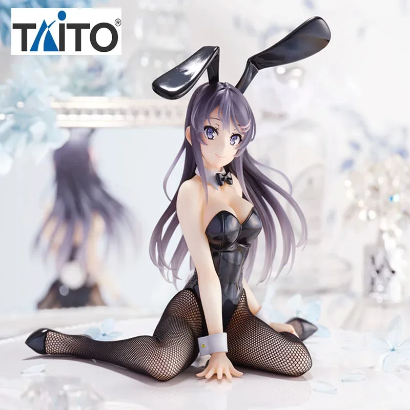 TAITO Original  AMP+ Rascal Does Not Dream of Bunny Girl Senpai Sakurajima Mai Bunny Girl Anime Action Figures Toys Gift