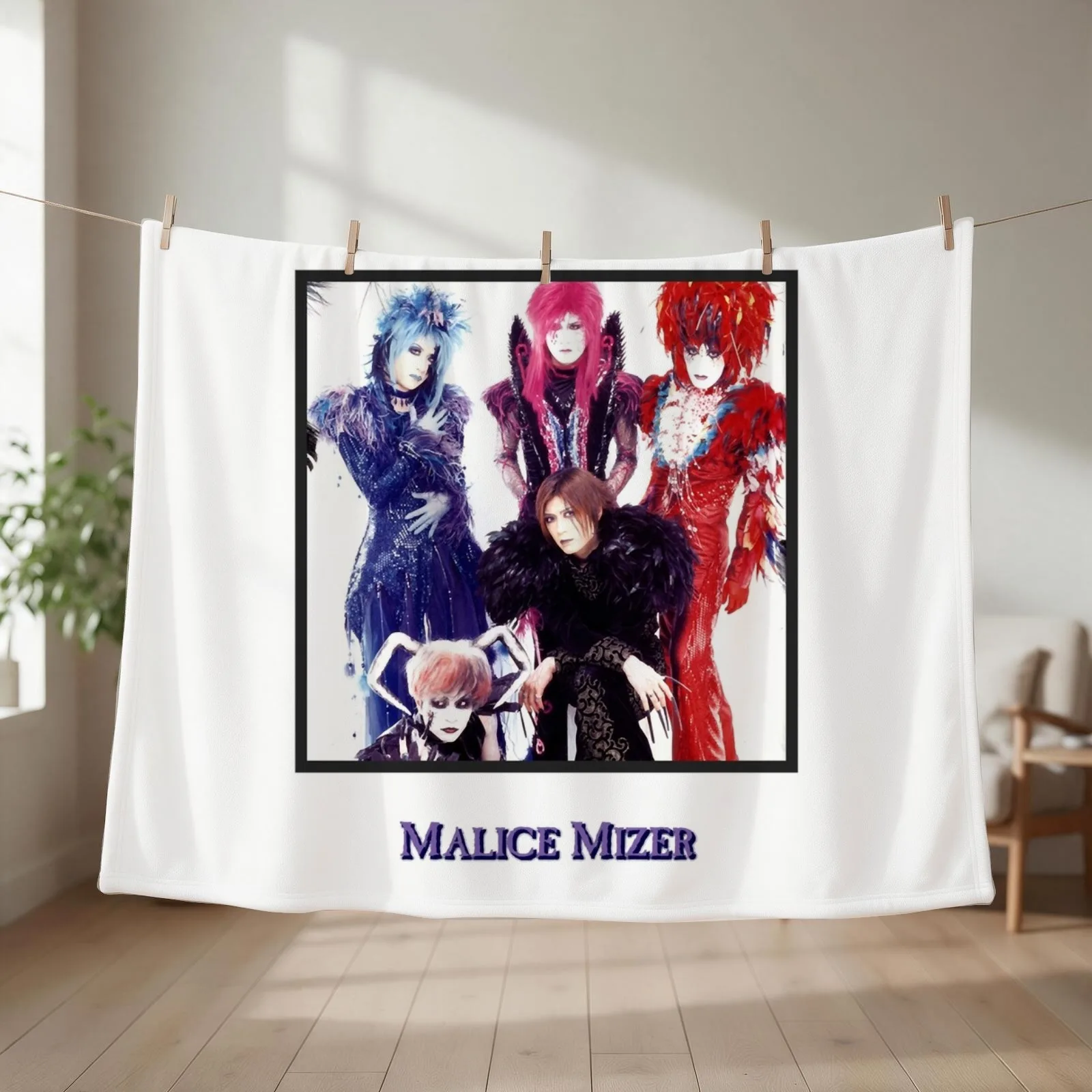 Lover Gifts malice mizer Retro Vintage Throw Blanket couch cozy soft plush fuzzy picnic outdoor blanket