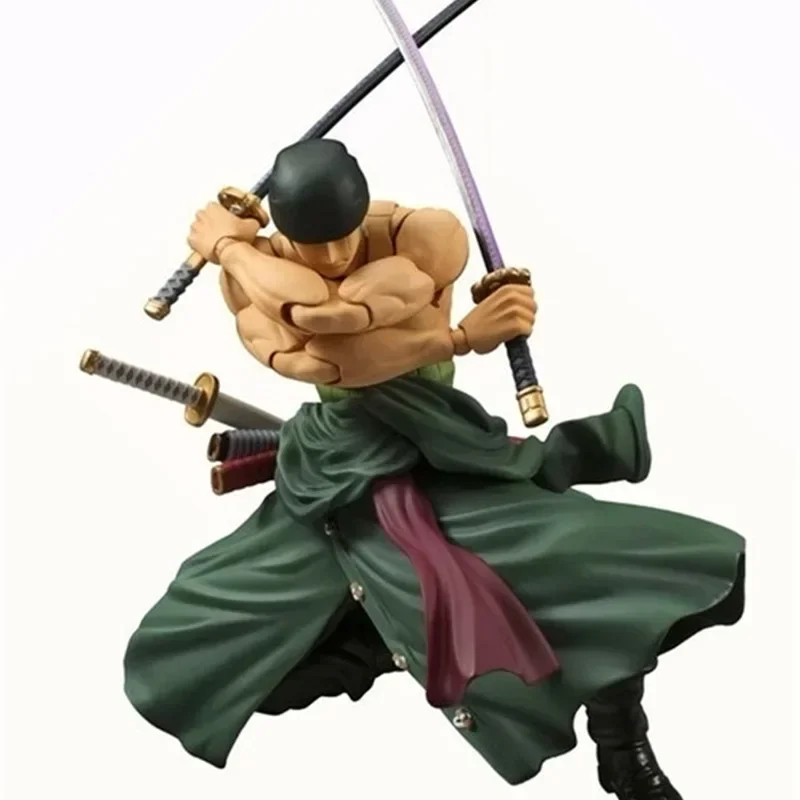 Anime One Piece 18cm BJD Roronoa Zoro articulaciones móviles PVC colección de figuras de acción modelo Juguetes