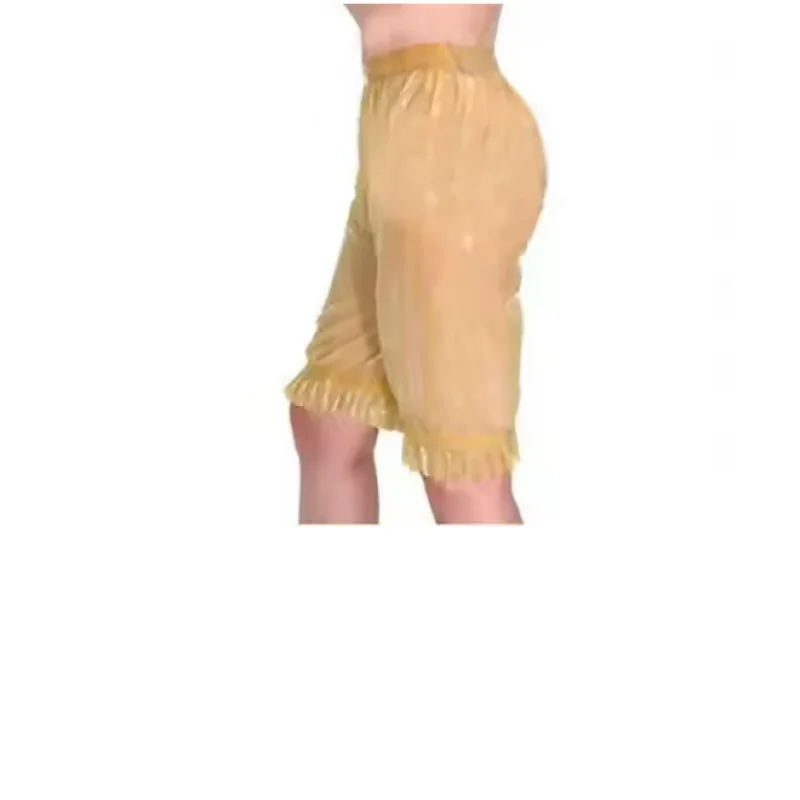 100% Latex Gummi Sexy Transparente Club-Hose Cosplay
